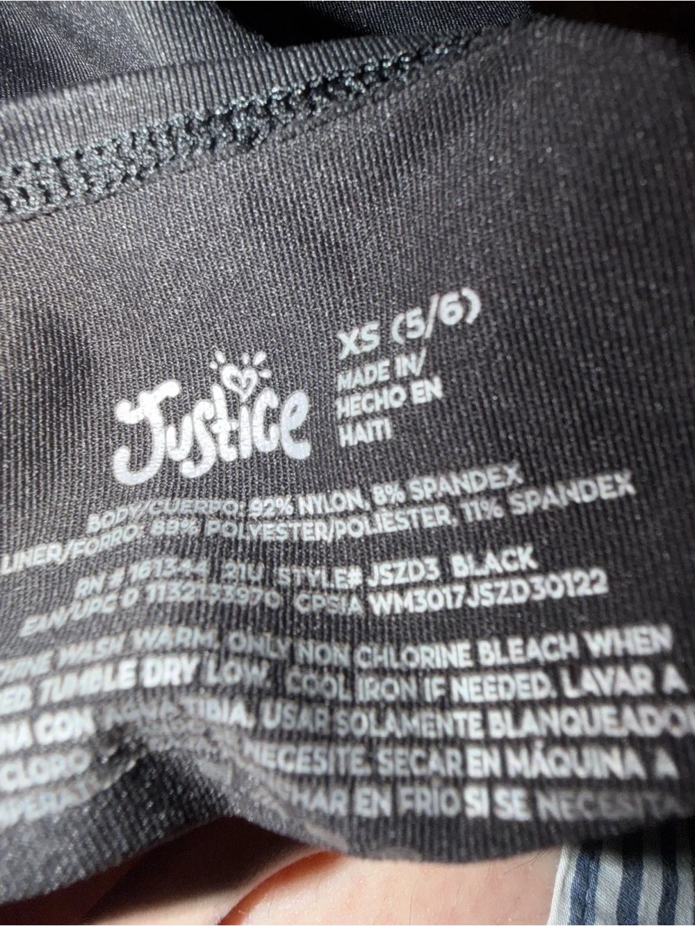 Justice Girls Assorted Swim Leotards & Active Tops - Purple, Pink, Teal, Black